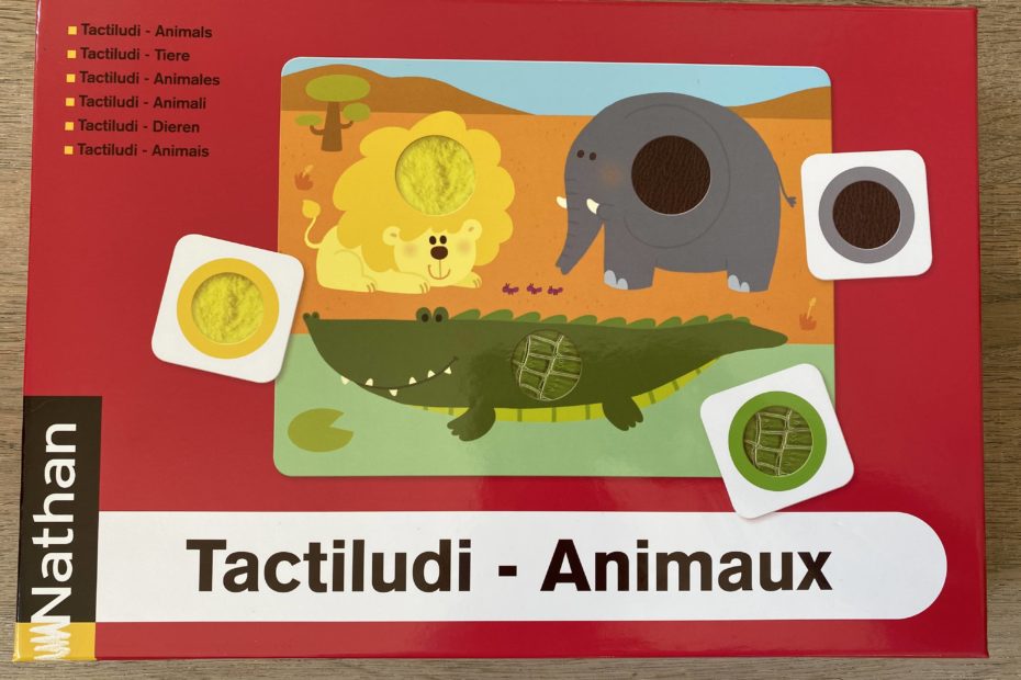 loto tactile - animaux boîte