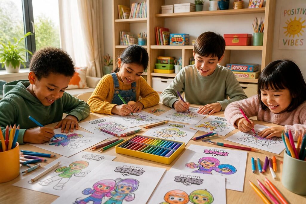 découvrez des idées ludiques de coloriages brawl stars pour divertir les enfants à la maison tout en stimulant leur créativité.