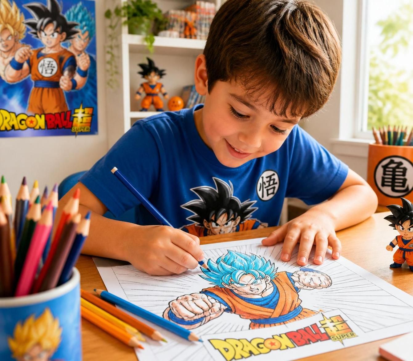 découvrez des idées créatives de coloriage dragon ball super pour divertir petits et grands fans, avec des dessins variés et passionnants à colorier.