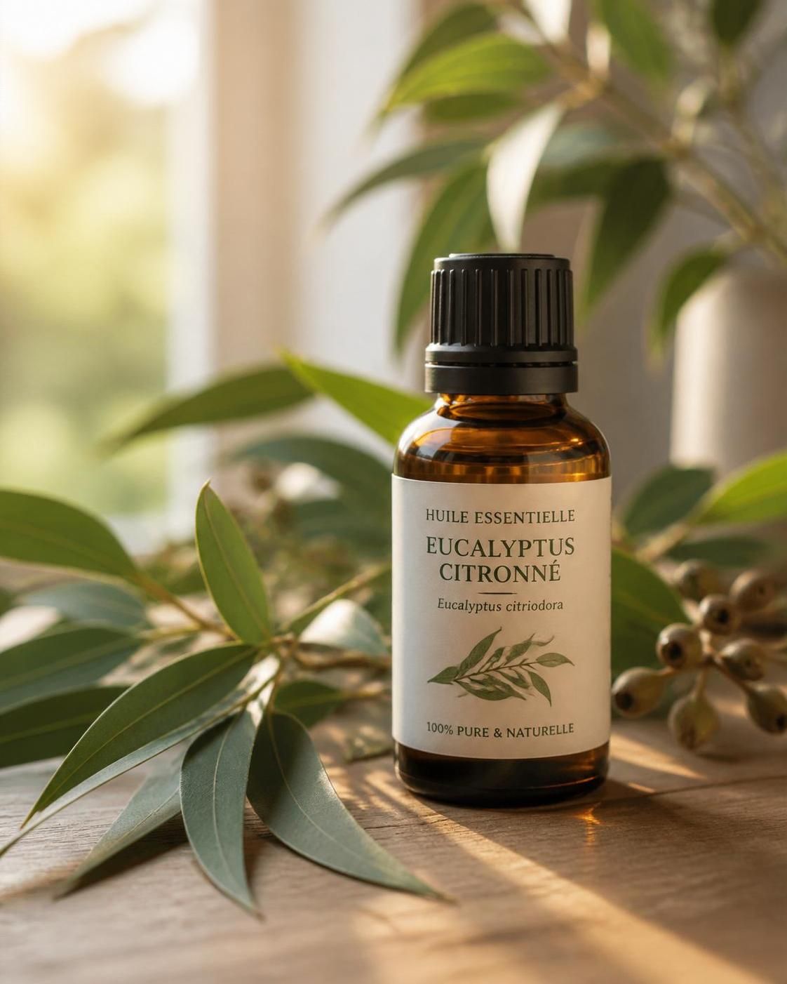 découvrez les bienfaits naturels de l'huile essentielle d’eucalyptus citronné pour votre santé : soulagement respiratoire, propriétés anti-inflammatoires et revitalisantes au quotidien.
