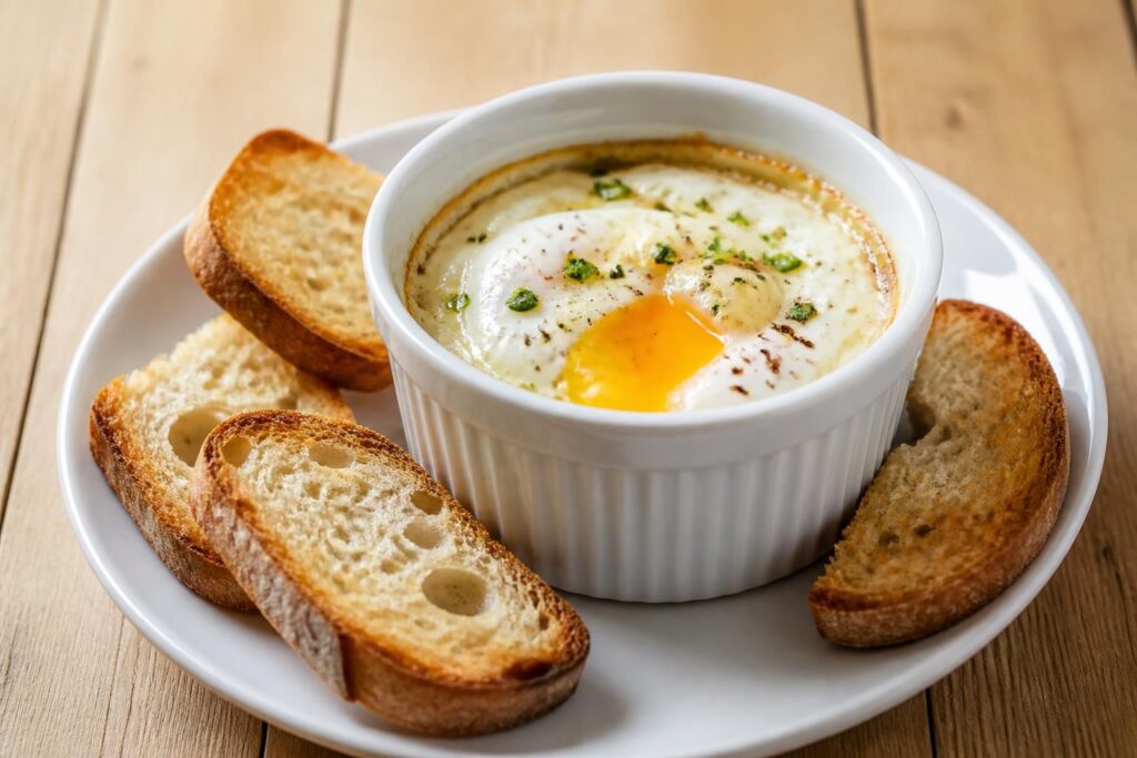découvrez notre recette simple et gourmande d'œuf cocotte au four, parfaite pour un repas rapide et savoureux.