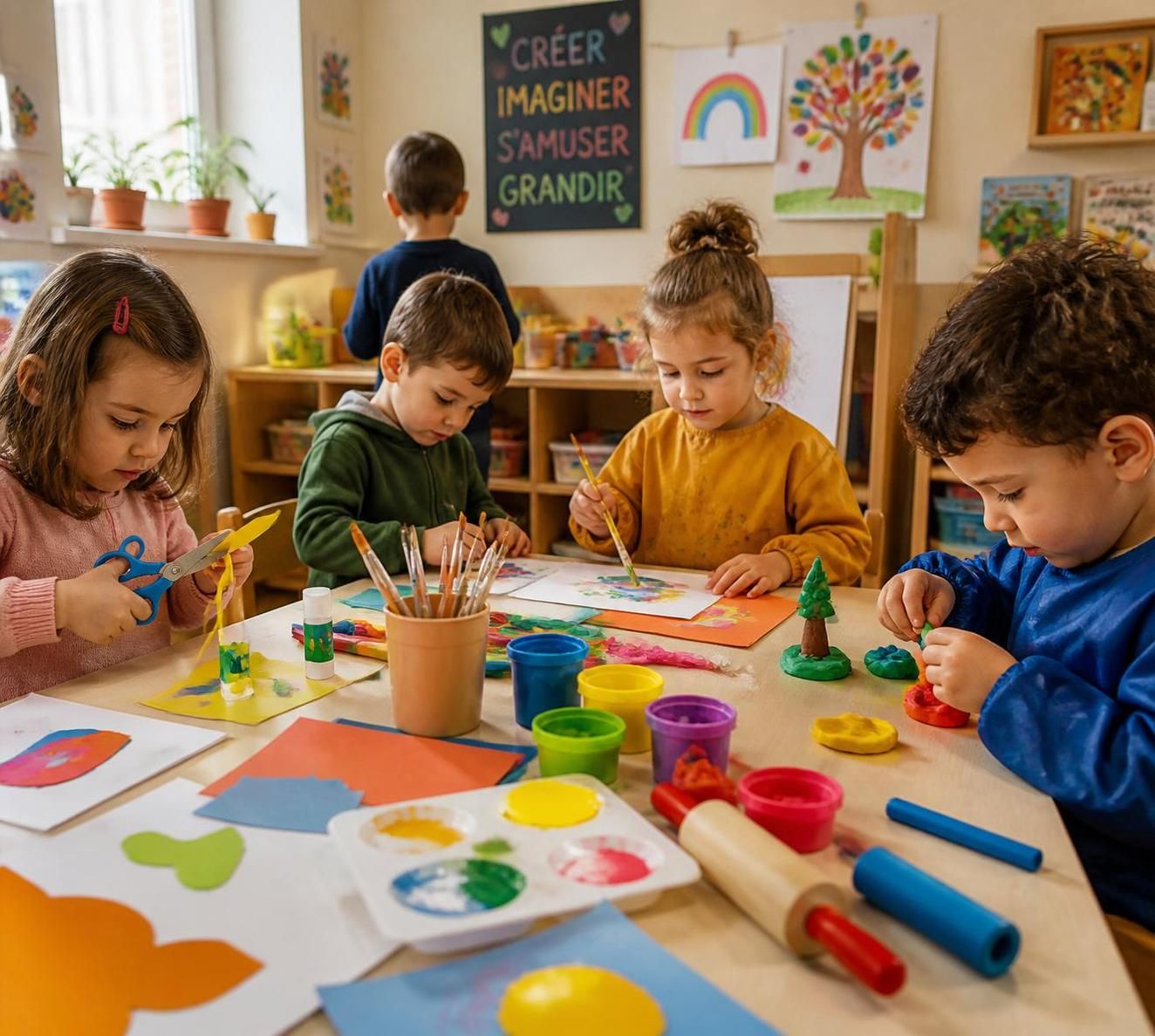 découvrez les bienfaits des activités manuelles en maternelle pour le développement global de l'enfant : créativité, motricité, concentration et apprentissage ludique.