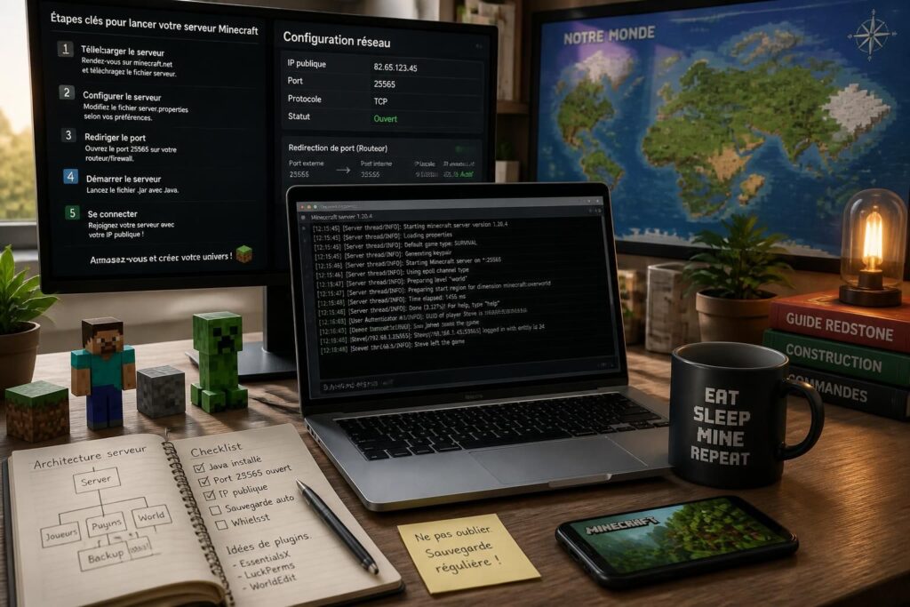 découvrez les étapes essentielles pour créer votre propre serveur minecraft et lancez un monde en ligne personnalisé facilement. guide complet pour débutants et passionnés.