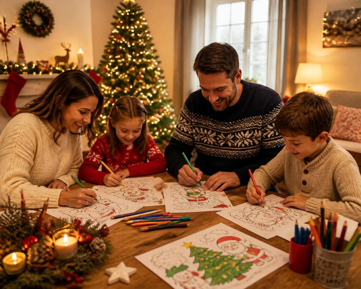 téléchargez et imprimez gratuitement des coloriages de noël au format a4, parfaits pour divertir petits et grands en famille pendant les fêtes.