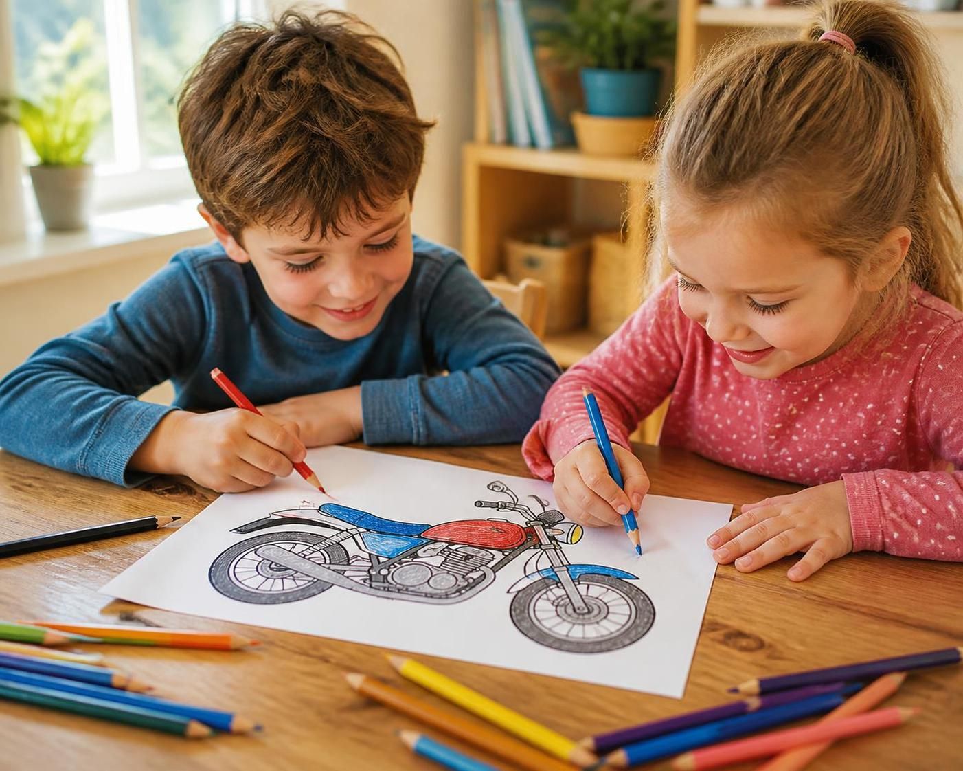découvrez des astuces pour stimuler la créativité des enfants avec des dessins vivants de motos à colorier, favorisant imagination et apprentissage ludique.