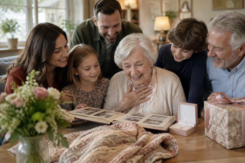 découvrez des idées de cadeaux personnalisés pour votre grand-mère, parfaits pour son anniversaire et pour célébrer chaque étape de la vie.