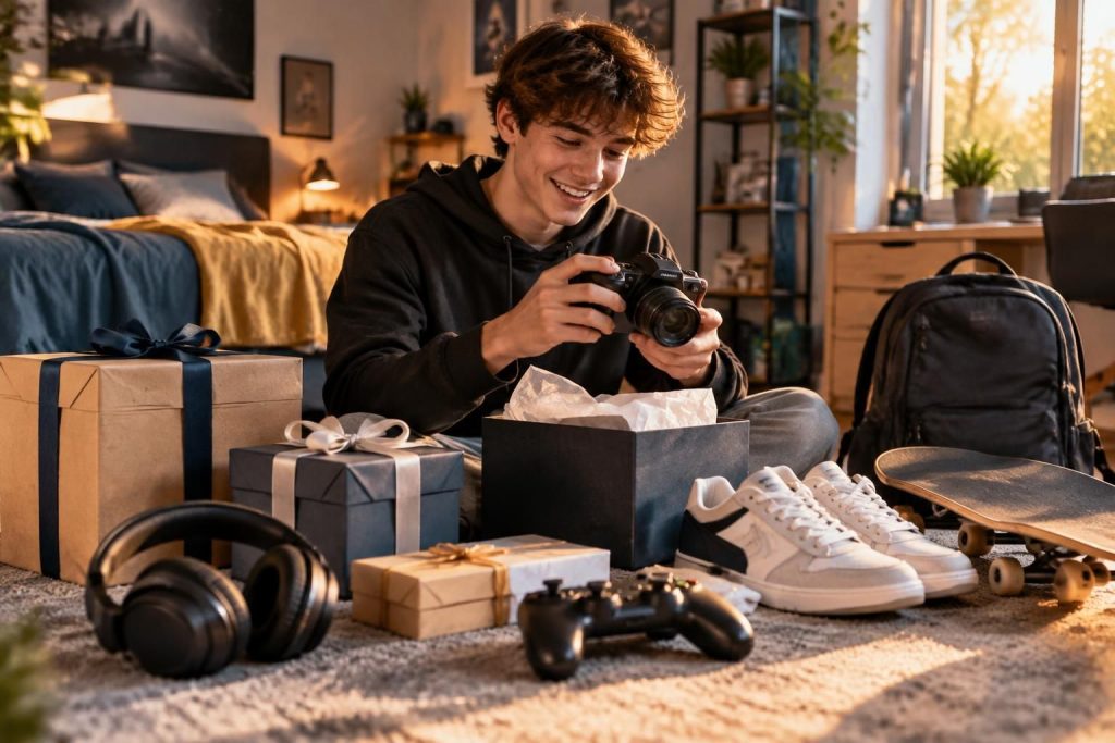 découvrez des idées de cadeaux pour ado garçon de 12 à 17 ans : jeux, high-tech, sport et expériences pour trouver le cadeau qui lui fera plaisir.